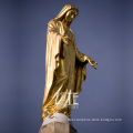 Factory Supply life size bronze brass mary sculpture